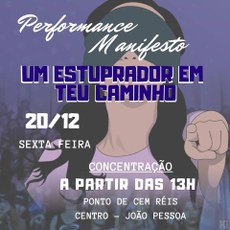 Performance acontecerá no Ponto de Cem Réis, em João Pessoa (PB). Crédito: Divulgação