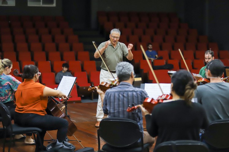 Ensaio Orquestra e Maestro Paul Chou (EUA)