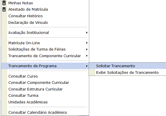 Trancamento - Programa.png Trancamento - Programa.png