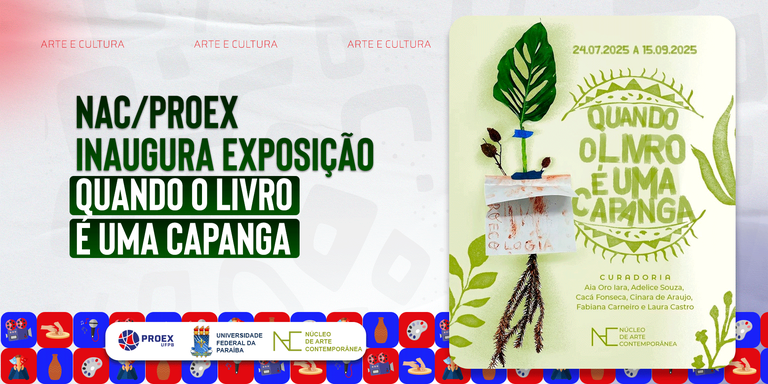 NAC inaugura exposição Quando o livro é uma capanga