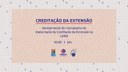 Creditação da Extensão Creditação da Extensão